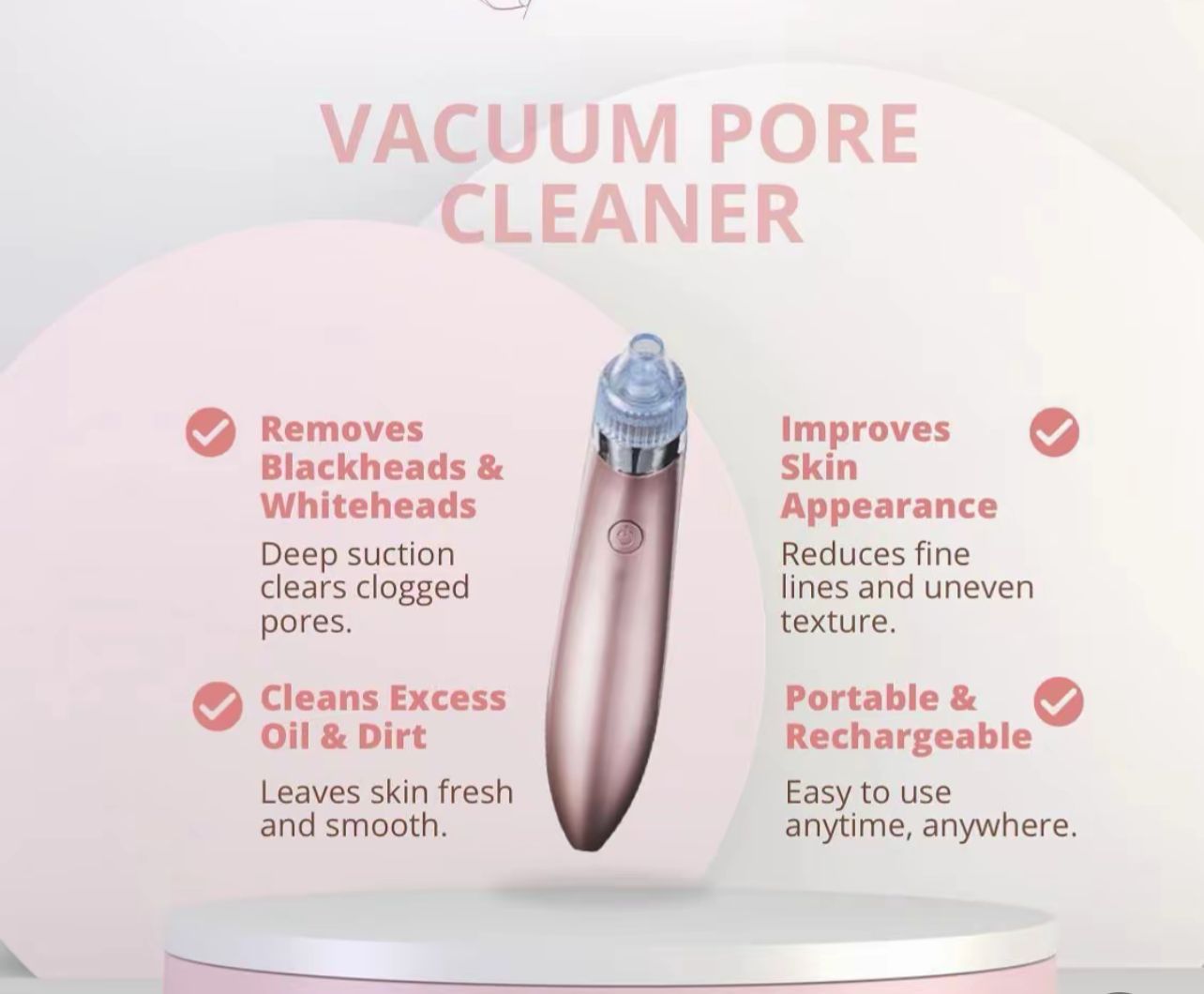 Vacuum pore cleaner